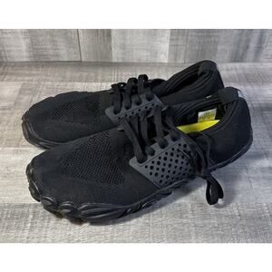Men’s Outdoor Swim Water Hiking Shoes Black Size Ten Lace Up Slip On Barefoot